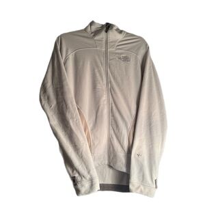 The North Face Women's Light Cream Full-Zip Fleece Jacket TKA 1